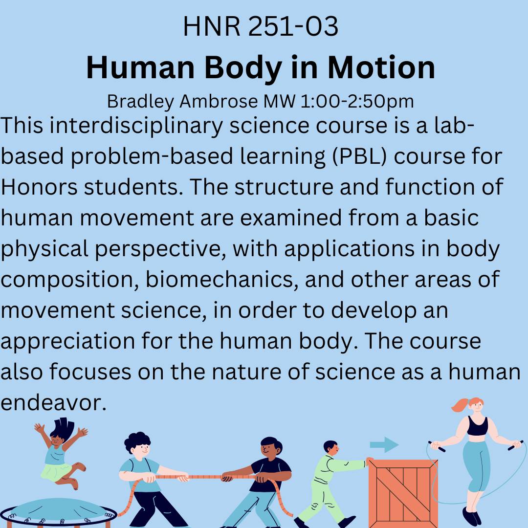 course description HNR 251-03